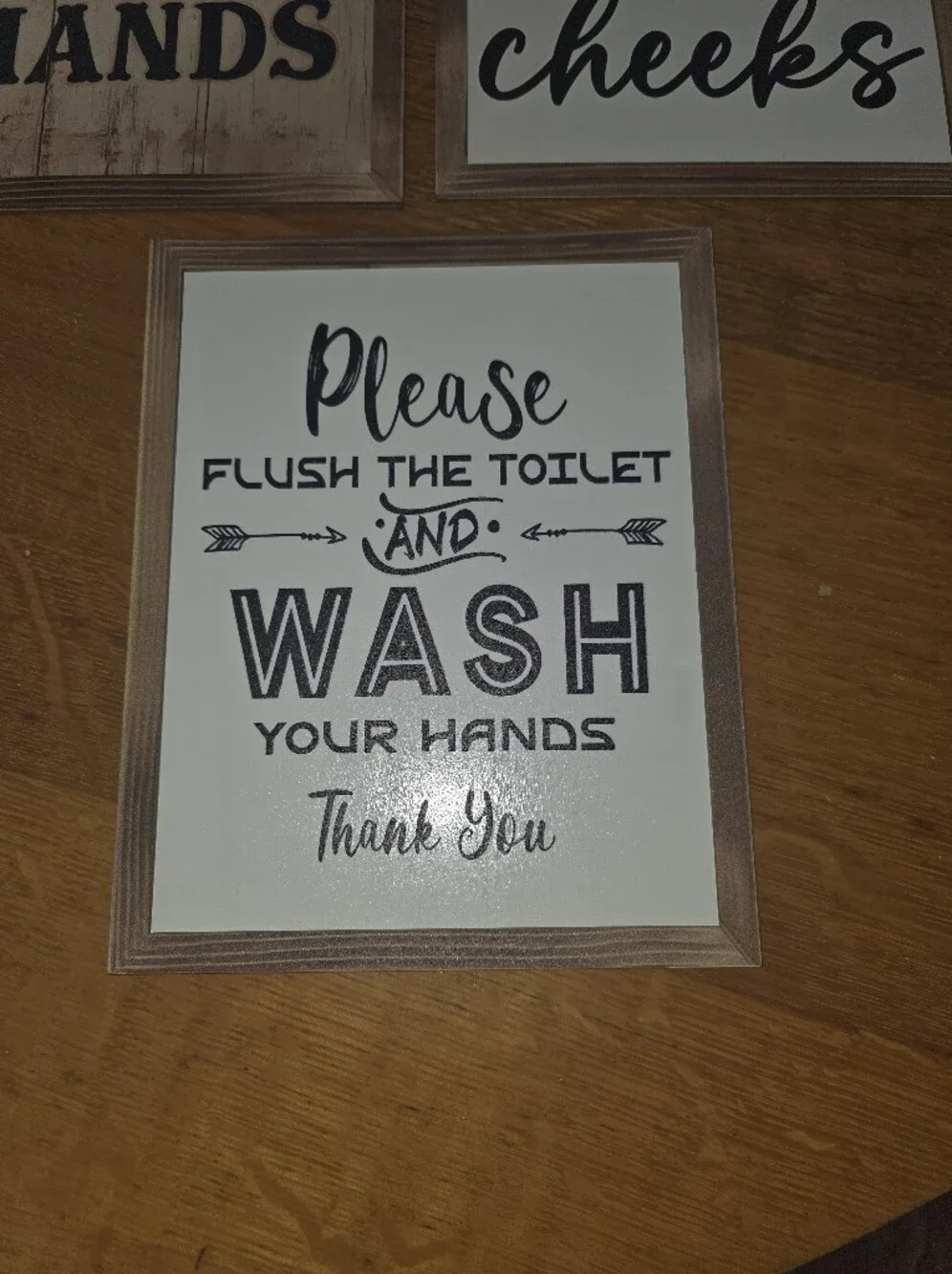 NEW set of 5 Funny Bathroom Signs 8